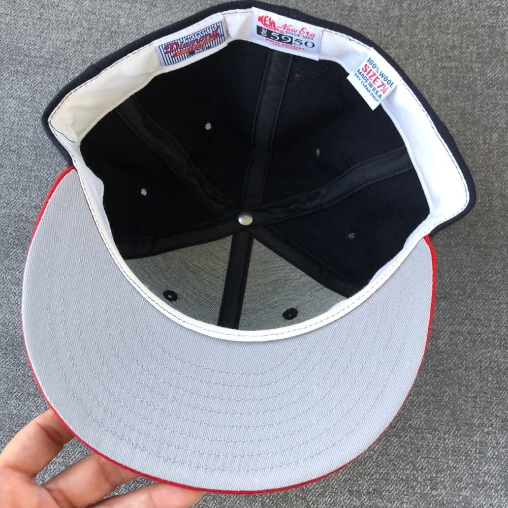 NWOT! - NEW ERA Diamond Collection ATLANTA BRAVES Wool Baseball Cap VTG 90’s - Picture 7 of 9